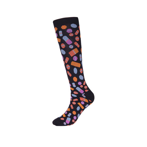 Wholesale Custom Logo Nylon Sports Running Compression Socks For Men