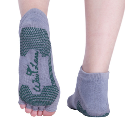 Non Slip Yoga Pilates Barre Grip Socks, Non Skid, Open Foot Sock (Custom Size)