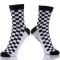 Cotton Slouch Tartan Men's Black Socks Crew