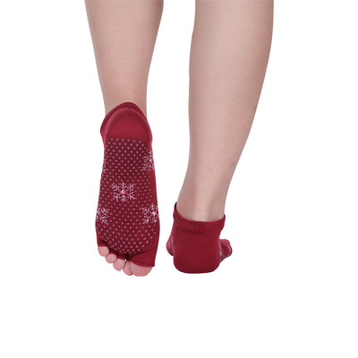 Athletic Toe Yoga Grip Socks Custom Logo