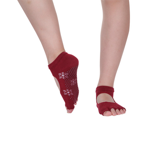 Athletic Toe Yoga Grip Socks Custom Logo