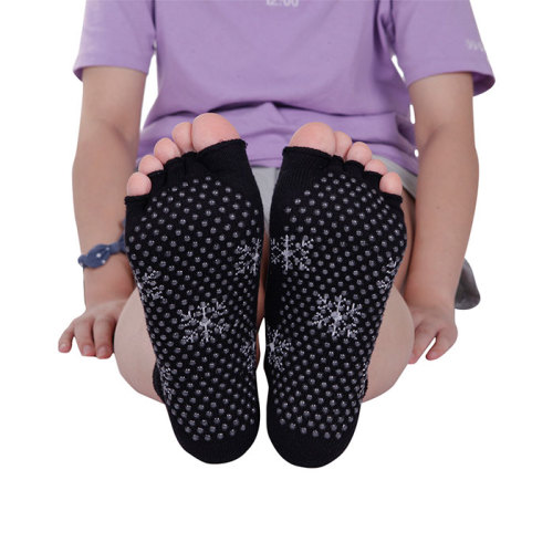Custom Grip Yoga Pilates Latex Toe Socks