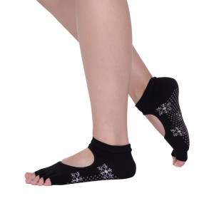 Custom Grip Yoga Pilates Latex Toe Socks