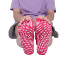 Athletic Toe Yoga Socks Custom Grip Logo