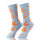 Weed Pattern Peach Sports Comfortable 100%  Hemp Socks Woman