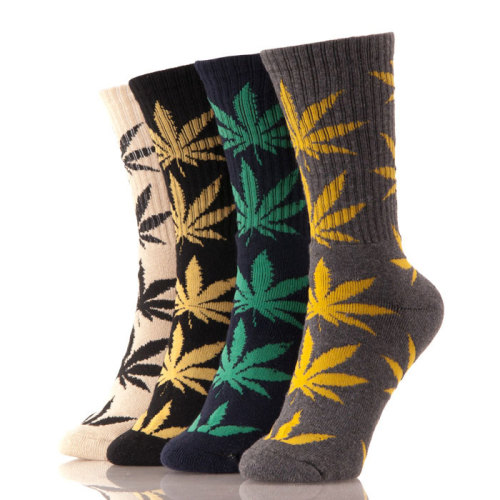 Custom Print Leaf Socks