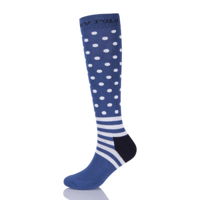 Custom High Knee Sport  Horse Riding Athletic Striped Socks Oem