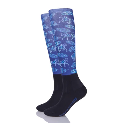 Horse Pattern Riding Socks Equestrian