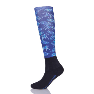 Horse Pattern Riding Socks Equestrian