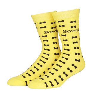 Custom Jacquard Dri Fit Soft Knit Pop Bow Socks Dropshipping For Adult