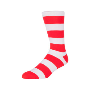 Red And White Socks Newest Product Custom Design Fashion Soft Stripe Sox