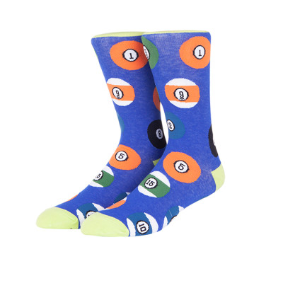 Wholesale High Quality Fashion Sports Billiard Pattern Waterproof Funny Socks