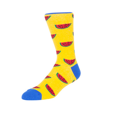 Adults Design Colorful Cotton Crew Dress Socks Art Print Mens Socks