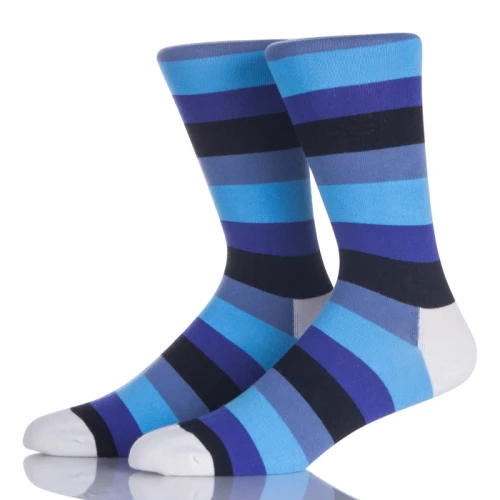 Anti-Bacterial Mens Dress Knitted Socks Colorful