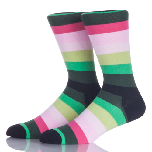 Anti-Bacterial Mens Dress Knitted Socks Colorful