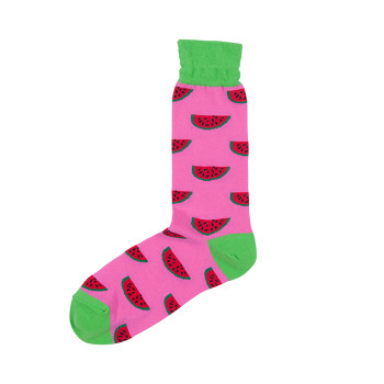 Custom Wholesale Colorful Knitted Print Cotton Compression Acrylic Watermelon Socks