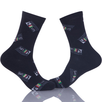 Mens Dress Socks Colorful Patterned Cotton Socks Funky Crew Socks