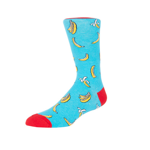 Zhuji Fruit Yellow Banana Knitted Men Socks Cotton 100% Harajuku Socks