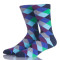 Colorful Mens Socks Anti-Skid Comfortable Rhombus Cotton Socks