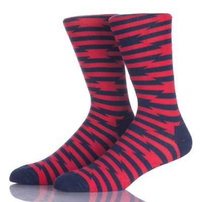 Men's and Women's Combed Cotton Colorful Pattern Fun Casual Dress Socks for Unisex