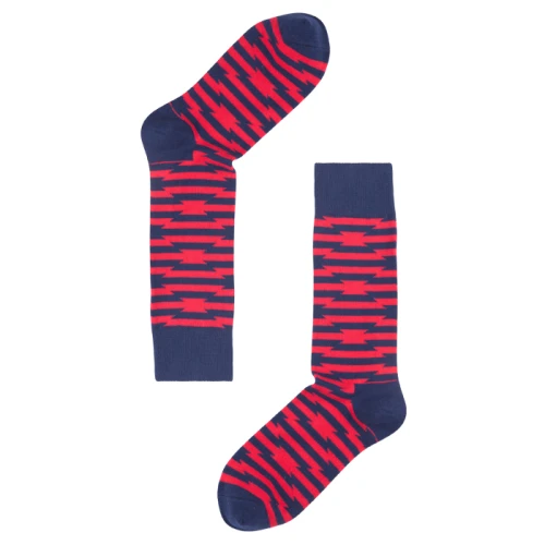 Men's and Women's Combed Cotton Colorful Pattern Fun Casual Dress Socks for Unisex