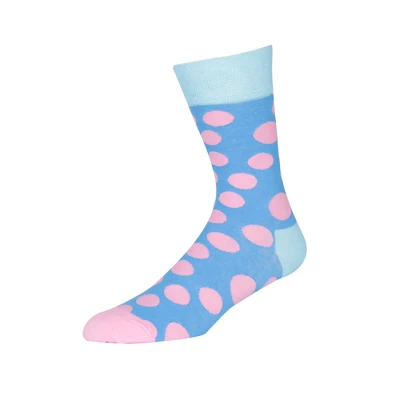 Wave Point Crew Cotton Cute Girl Socks British Style Casual Fashion Art  Funny Socks