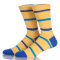 Men's Fun Logo Dress Socks, Colorful Funny Novelty Crazy Crew Socks Packs