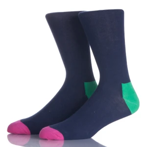 Custom Logo Fun Colorful Socks for Men, Cotton Funky Black Socks