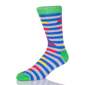 100 Cotton Fashion Patterned Business Men Colorful Socks