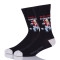 Black Men Sheer Compression Socks, Bamboo Classic Mens Socks