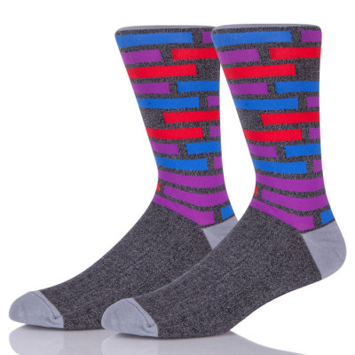 Wholesale Bamboo Colorful Funny Crazy Novelty Fun Dress Lacrosse Socks For Men