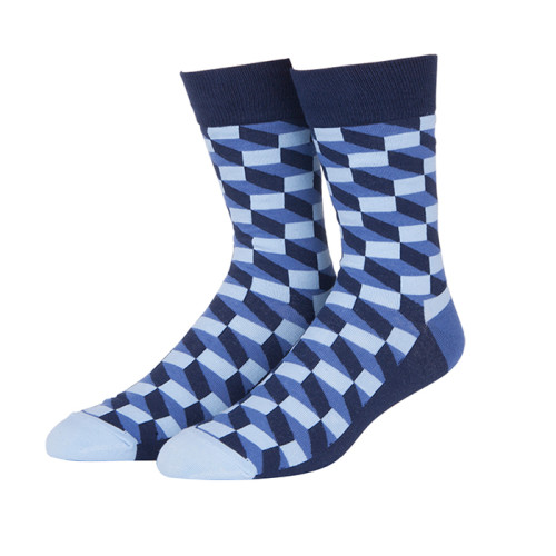 9 Colors British Style Fashion Lattice Pattern Funny Socks Plaid Men Socks