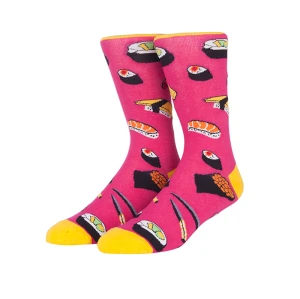 2019 New Print Compression Custom Cute Japan Sushi Pattern Crew socks