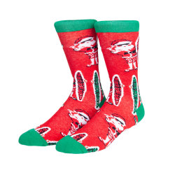 Festival Christmas Party Socks Knitting Sox Red Socks