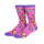 Wholesale Custom Colorful Butterfly Pattern Fuzzy Socks Unisex