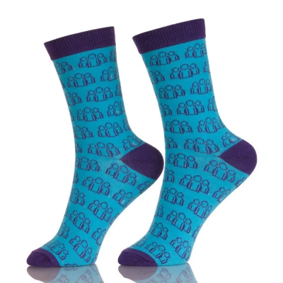 Funky Apparel Design Services Man Blue Socks