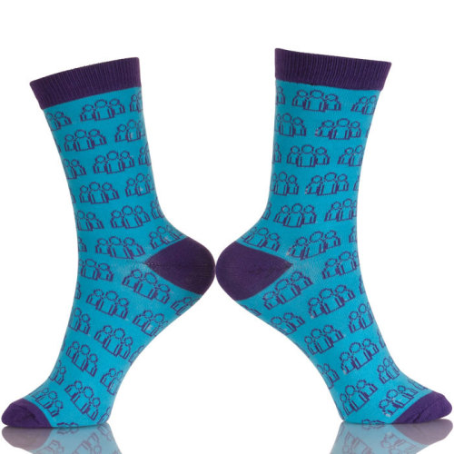 Funky Apparel Design Services Man Blue Socks
