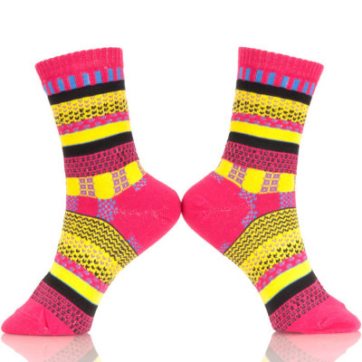 Full Color Men Colorful Pattern Cotton Dress Socks