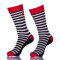 Black And White Striped Fun Mens Dress Ankle Socks