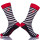 Black And White Striped Fun Mens Dress Ankle Socks
