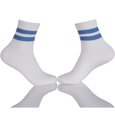 Anti-Foul Thick White Crew Socks For Men Ankle Dress Socks