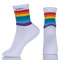 Women Thin Socks White Cotton Crew