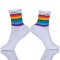 Women Thin Socks White Cotton Crew