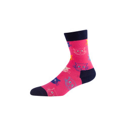Men's and Women's Combed Cotton Colorful Pattern men dress socks cotton colorful crew socks