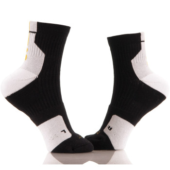 Black With White Bottom Custom Knitted Sublimation Socks