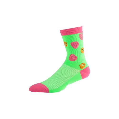long winter navy blue striped cycling mtb socks