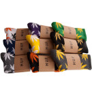 Boys Wearing Crew Cheap Hemp Weed Leaf  Socks for Man