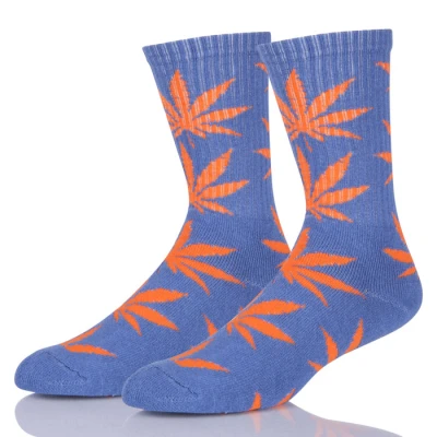 Lady Character Weed Leaf Socks