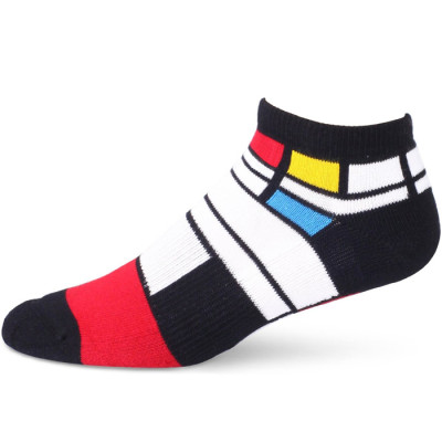 Fashion Street Trend Men Combed Cotton Socks Creative Novelty Pattern Casual Ankle Socks