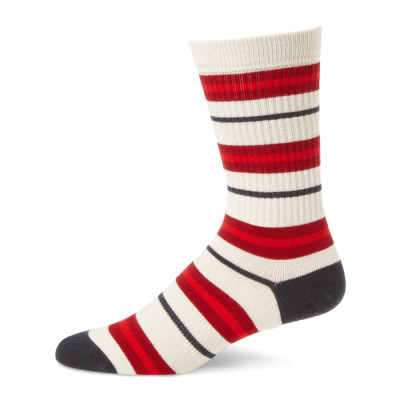 2019 Popular Combed Cotton Crazy Stripe Men Dress Crew Socks